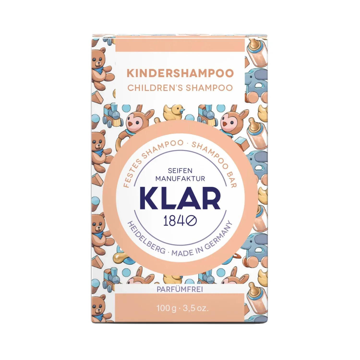 KLAR  Festes Kindershampoo, 100 g