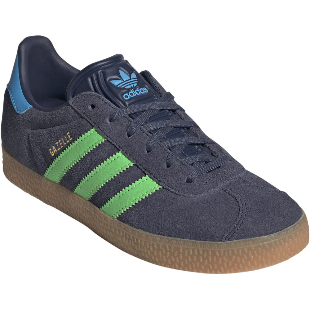 Køb adidas Originals Shadow Navy/Screaming Green/Lucid Aquamarine Gazelle J Sneakers