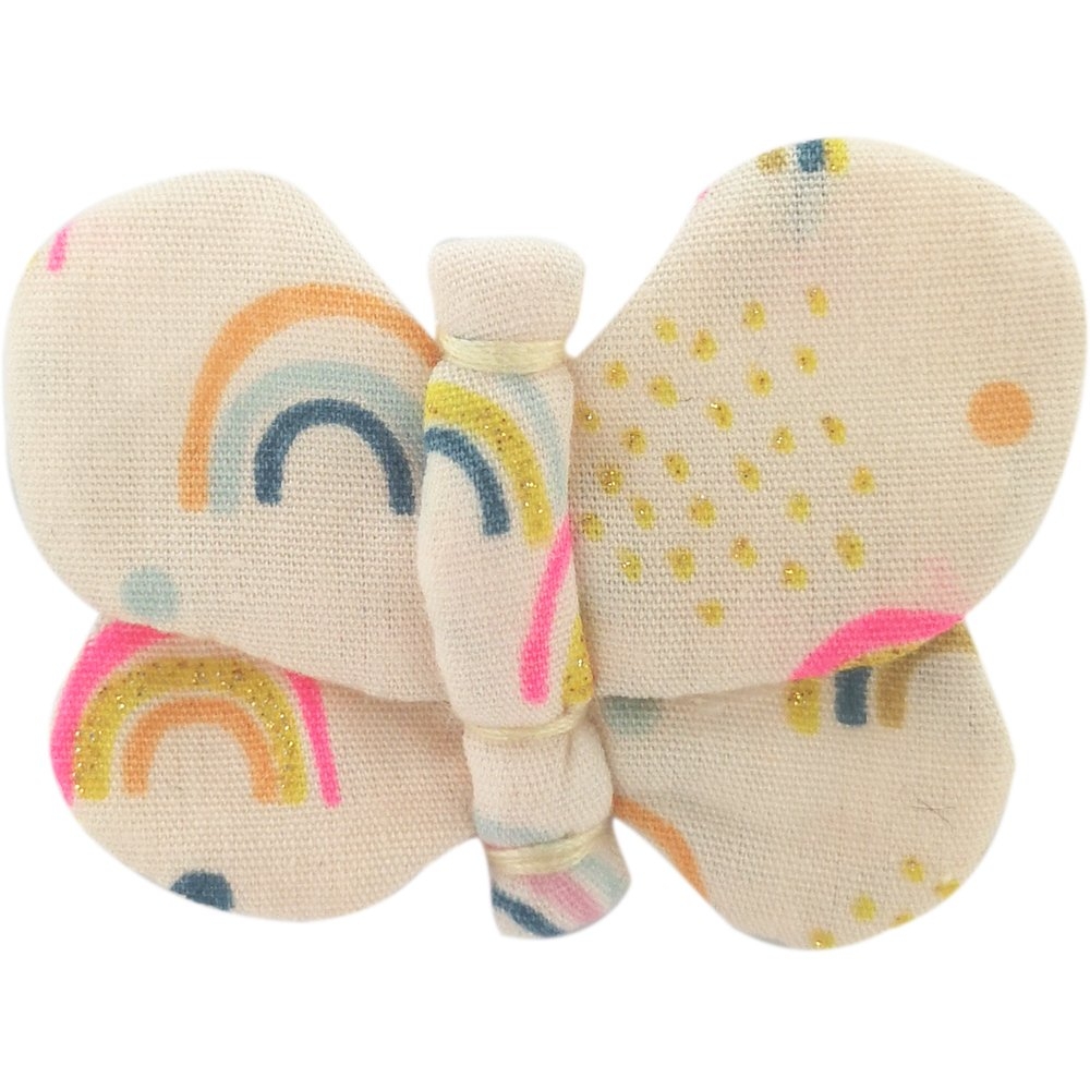 Barrette Petit Papillon Arc En Ciel