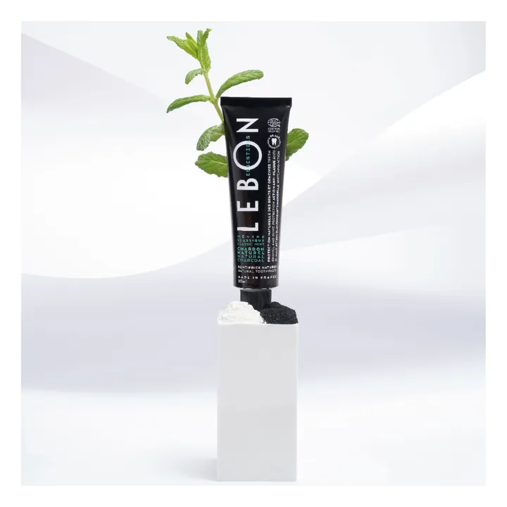 Lebon Dentifrice menthe classique et charbon Essentiels - 80 ml
