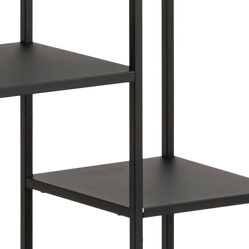 JAXTON Regal - Schwarz / B: 79.5 cm x T: 30.0 cm x H: 165.0 cm