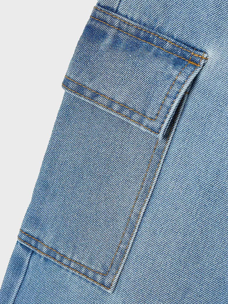 NAME IT Mädchen Cargojeans Regular Fit NKFROSE hellblau