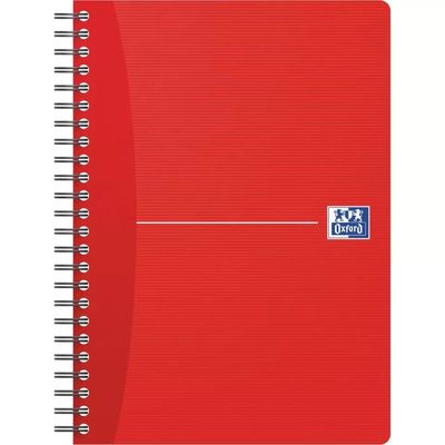 Oxford Office Essentials - Cahier à spirale A5 - 180 pages - ligné - disponible dans différentes couleurs