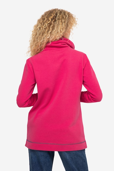 Sweatshirt, Stehkragen, Langarm