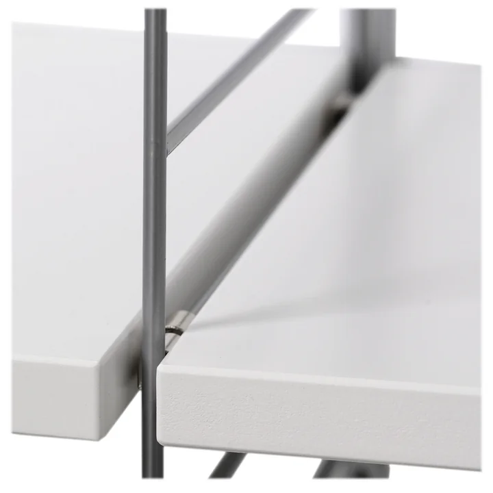 String - Vitrinenschrank mit Schiebetüren in Glas 78 x 30 cm, weiss