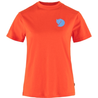 Fjällräven Fox Boxy Logo  T-Shirt Flame Orange Damen