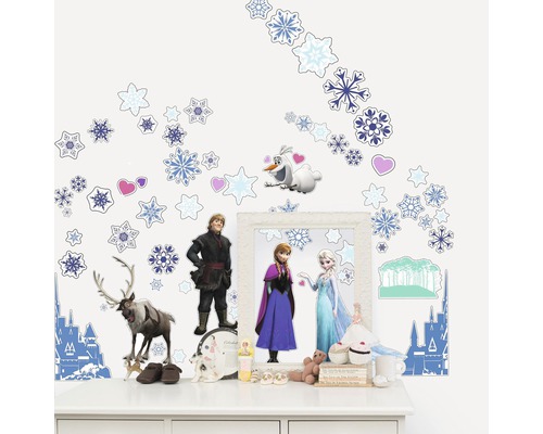 Muursticker Disney Frozen, blauw, 17x34 cm
