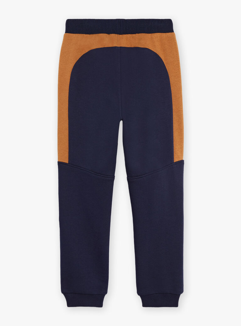 Jogging marron et bleu marine