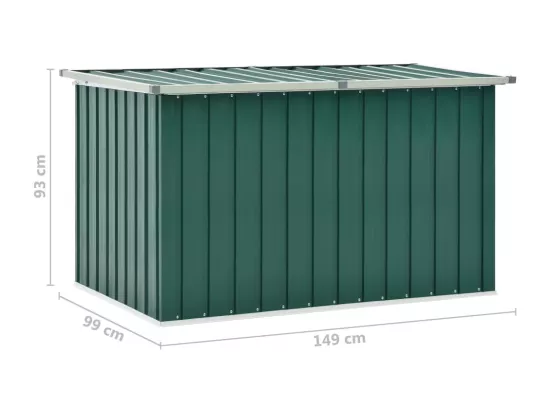 Prolenta Premium - Boîte de rangement de jardin Vert 149x99x93 cm
