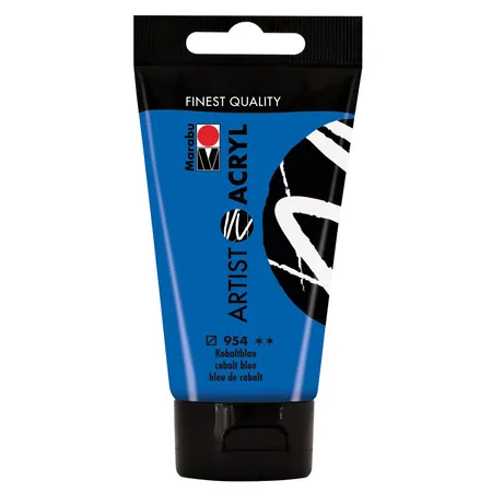 Marabu Artist Acryl, Kobaltblau 954, 75 ml