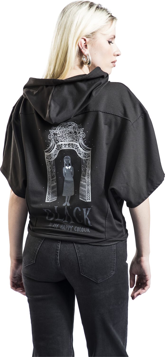 Wednesday - Black is my happy colour | Wednesday Sweat-shirt à capuche