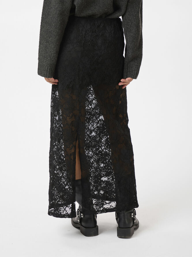 Neo Noir Emmie Lace Skirt Black