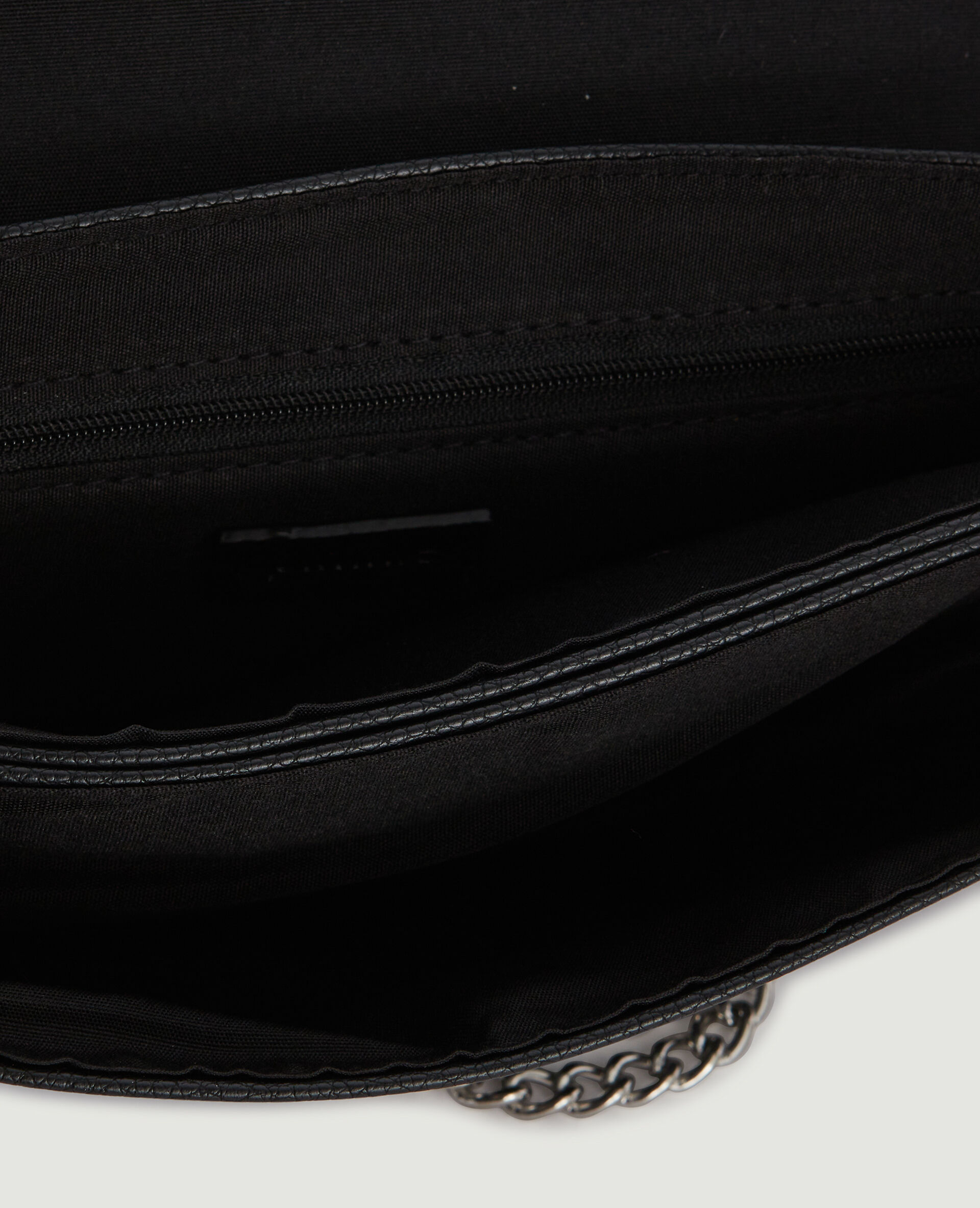 Sac pochette avec chaines - Noir