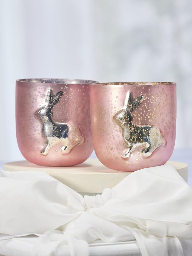 Elegante Windlichter mit Hasenmotiv