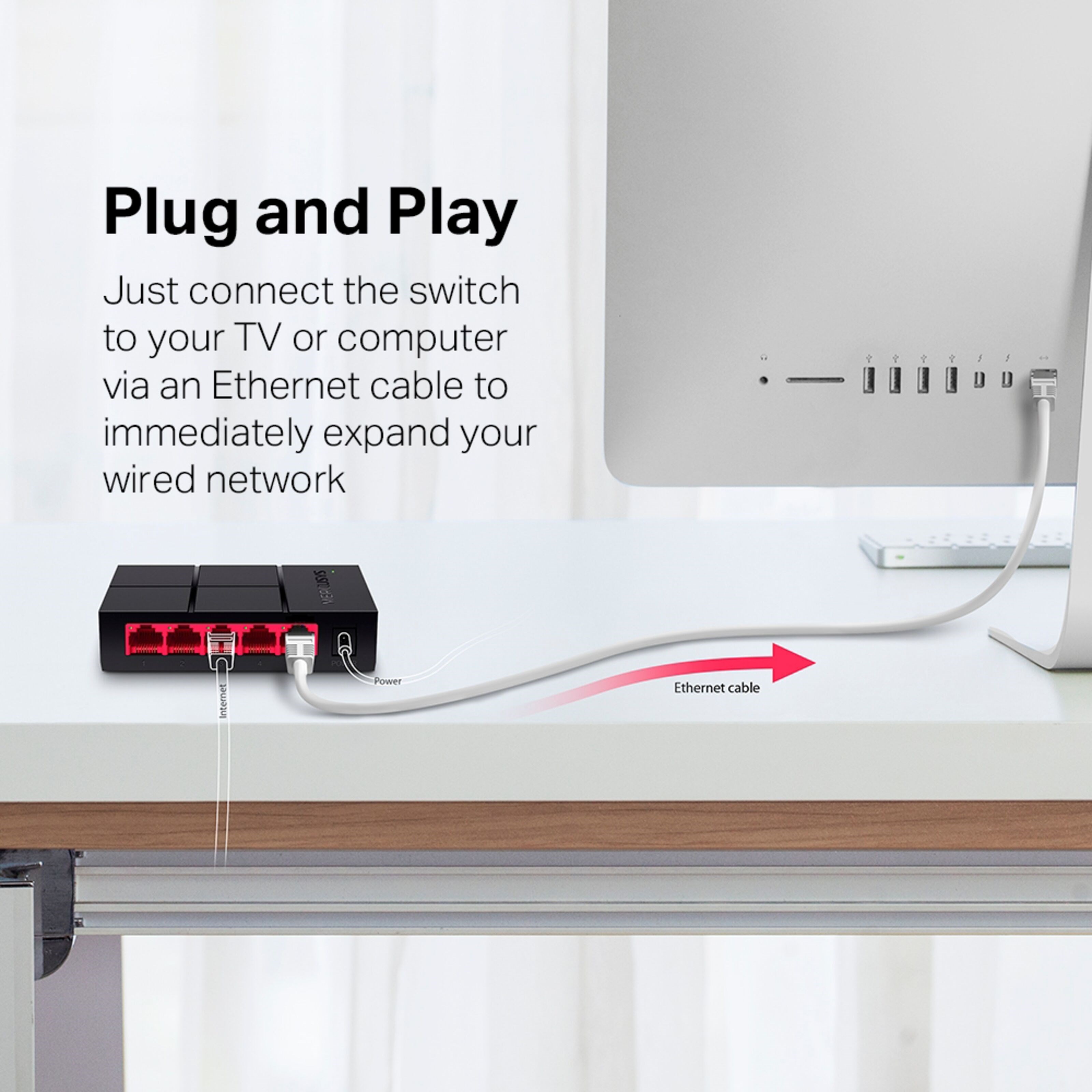 Mercusys MS105G 5-porters gigabitswitch