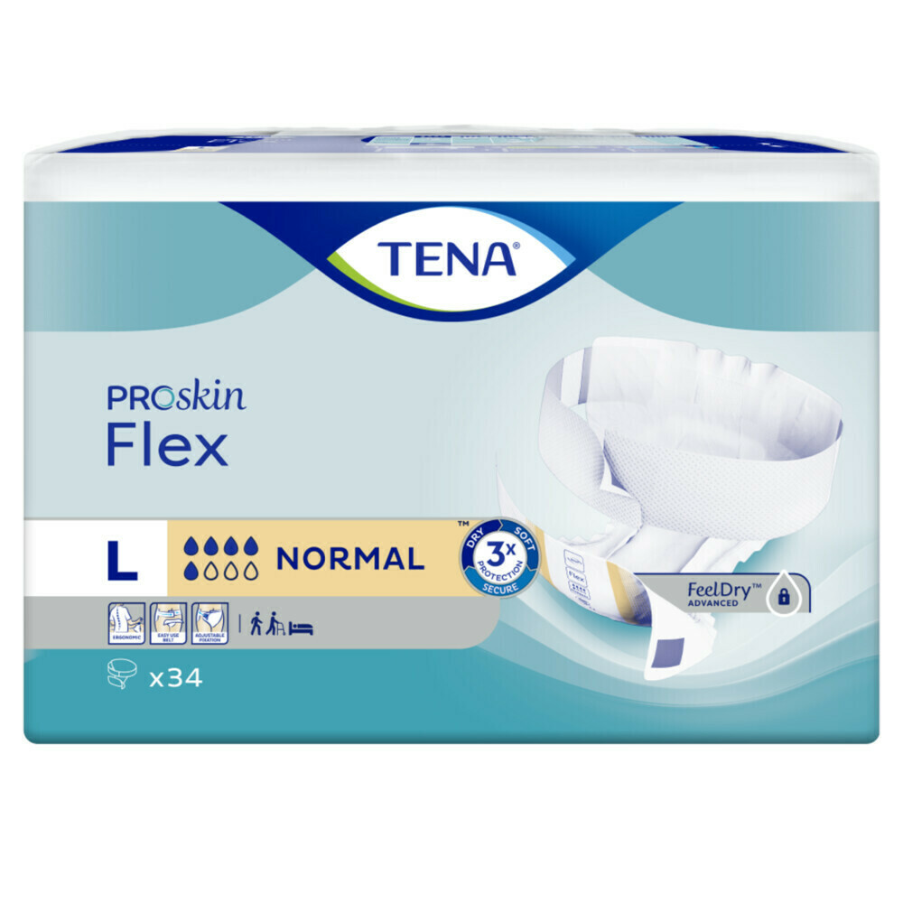 3x TENA Proskin FlexNormal L34 stuks