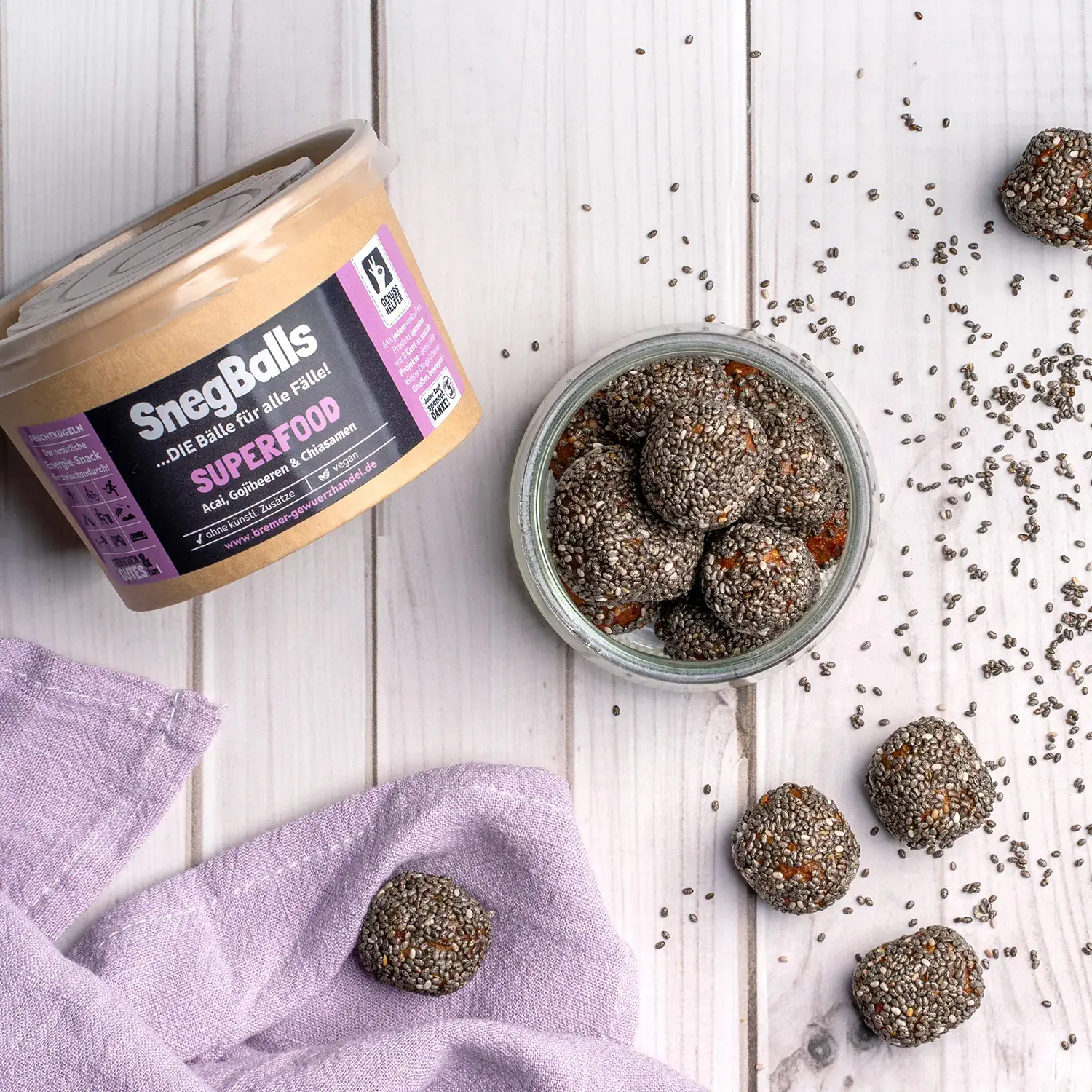 SnegBalls Superfood, Fruchtkugeln