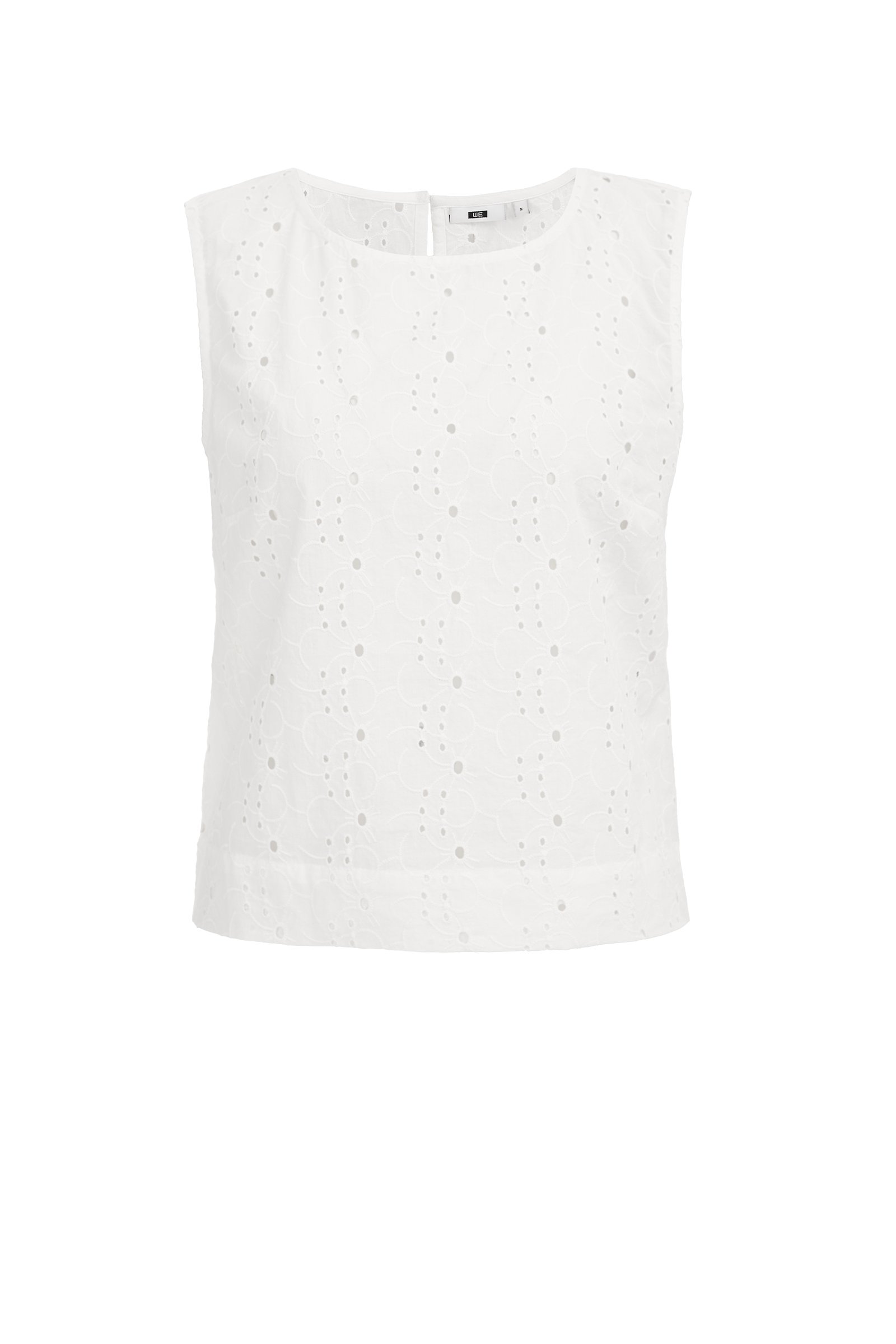 blouse van broderie anglaise WE Fashion Wit