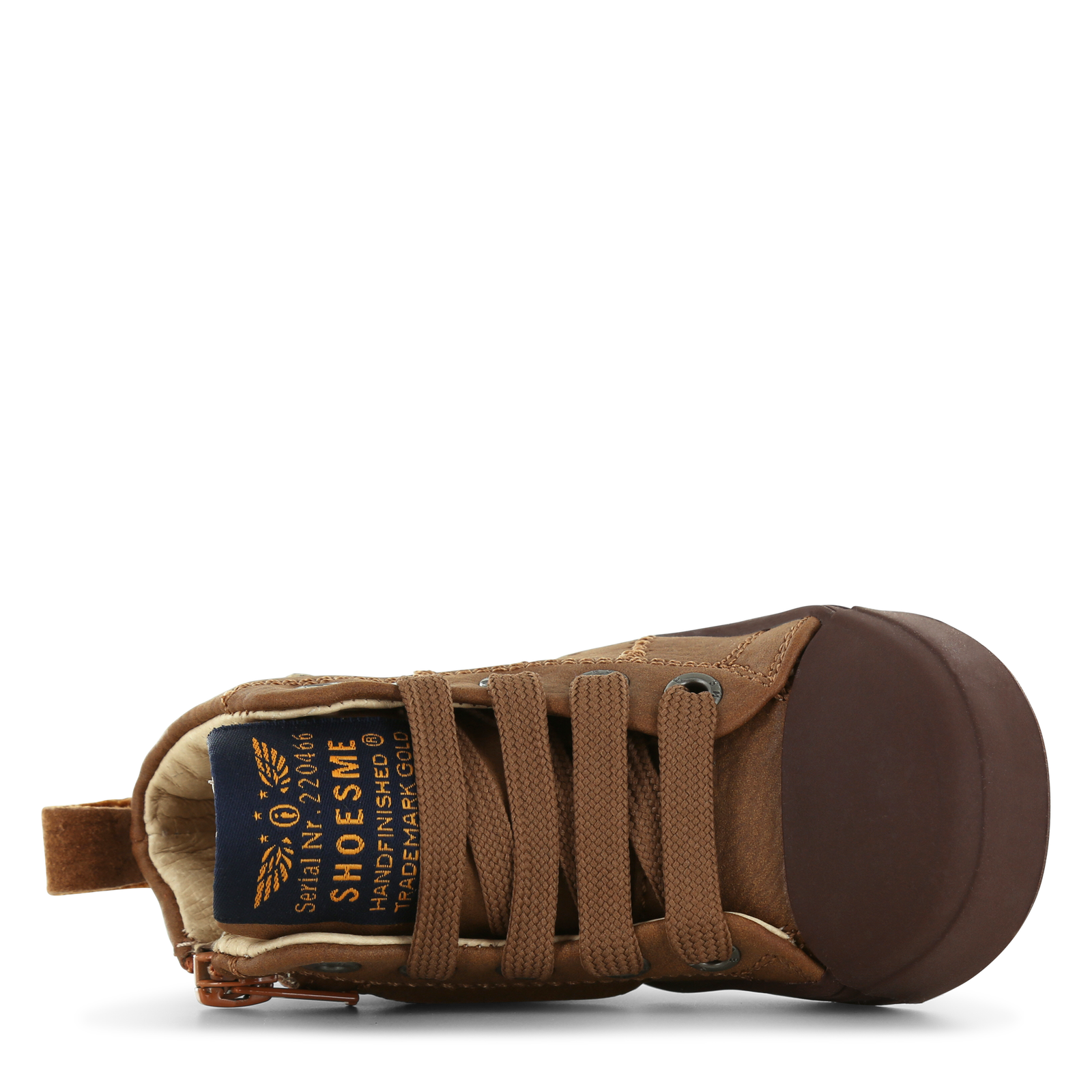 Shoesme cognacfarbener Schnürschuhe mit Patch