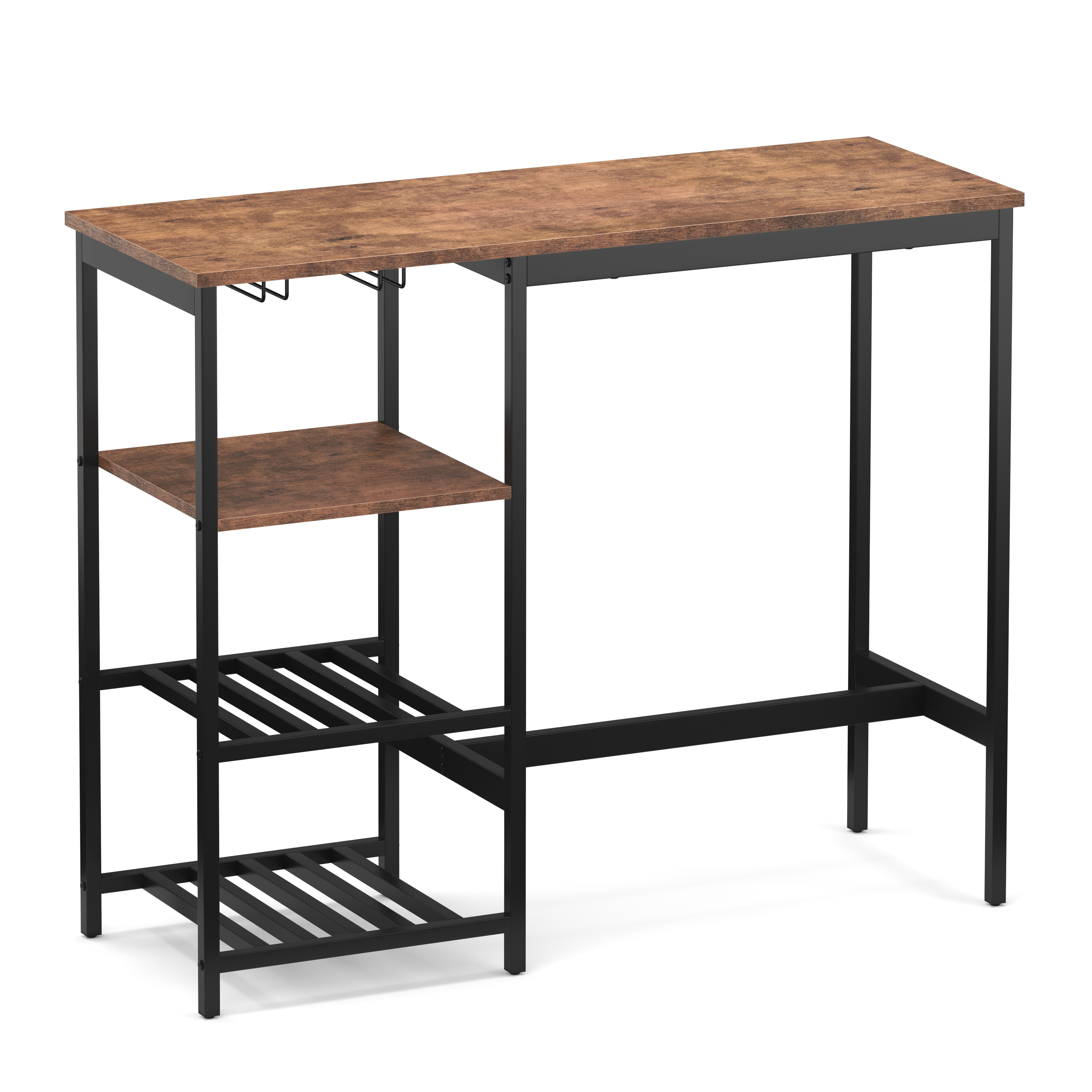 Bartisch mit Regal Vintage BONITA 110 x 40 x 90 cm