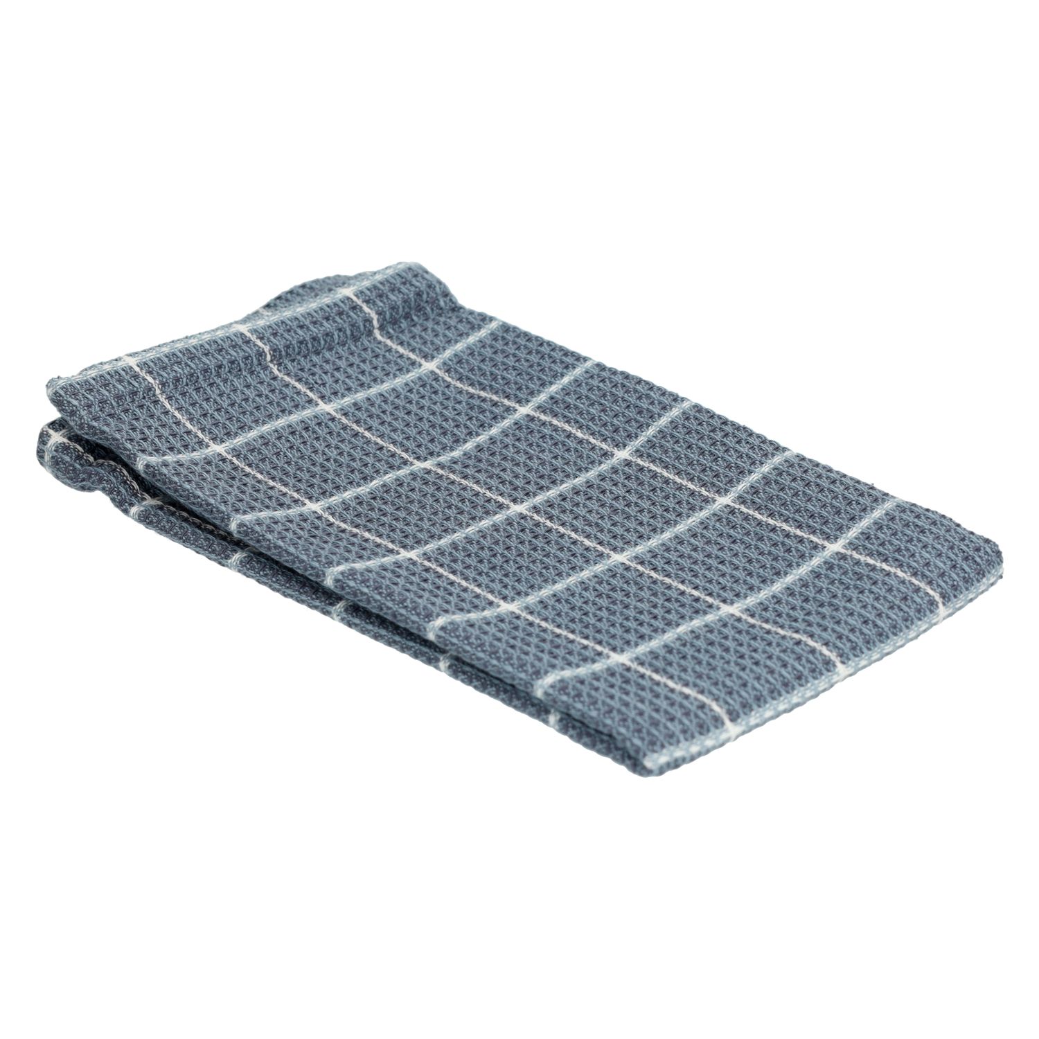 Vaatdoekje, bio-katoen, denimblauw ruitje