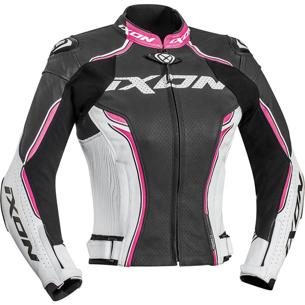 Ixon - Blouson Vortex Lady Noir / Blanc / Rose
