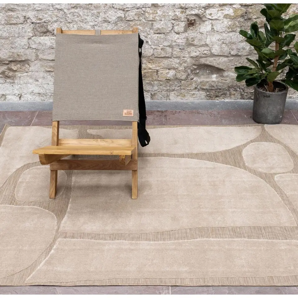 Interieur05 buitenkleed Stone bruin - 230 x 160 cm