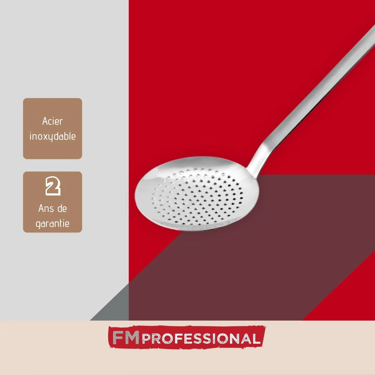 Ecumoire de cuisine inox 50 cm l Divers FM Professional
