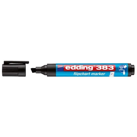 edding 383 Flipchartmarker, 1-5mm, Keilspitze, schwarz