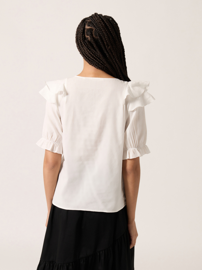 Blouse détail lacet
