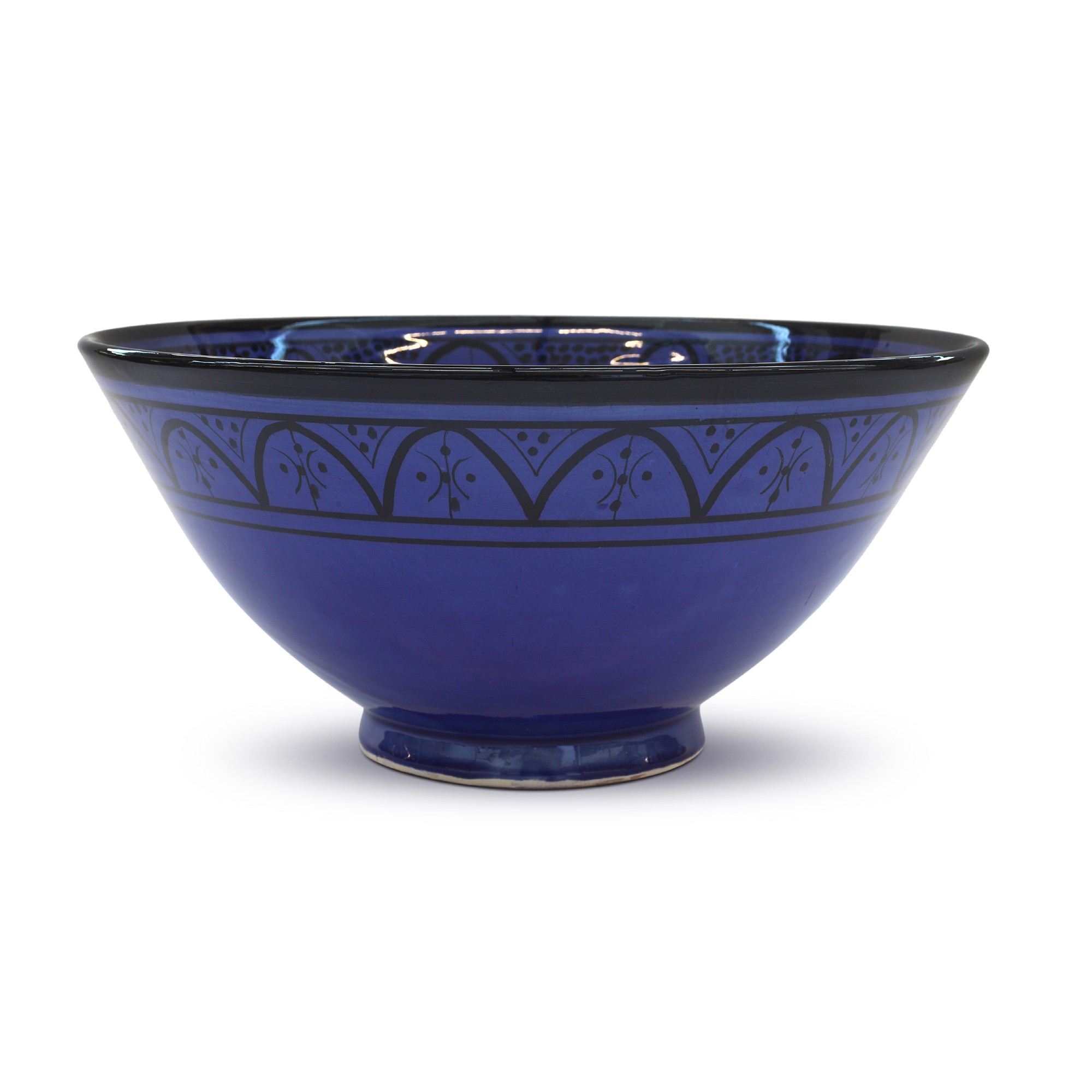 Zierschale 'Bowl', blau, Ø 30 cm, H 12 cm von fischer's lagerhaus