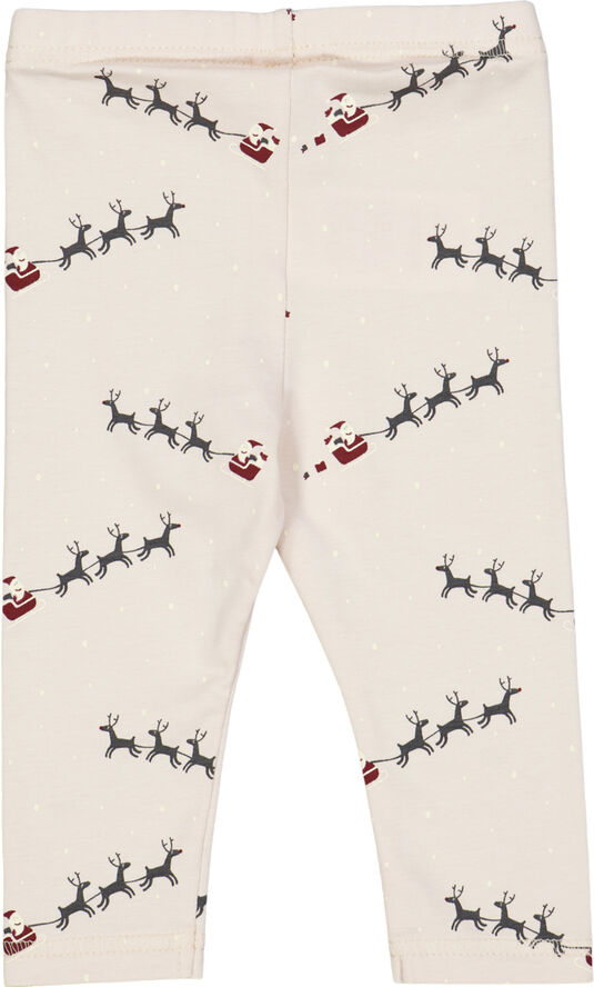 Müsli by Green Cotton Santa leggings baby Nightingale/ cabernet/ balsam cream