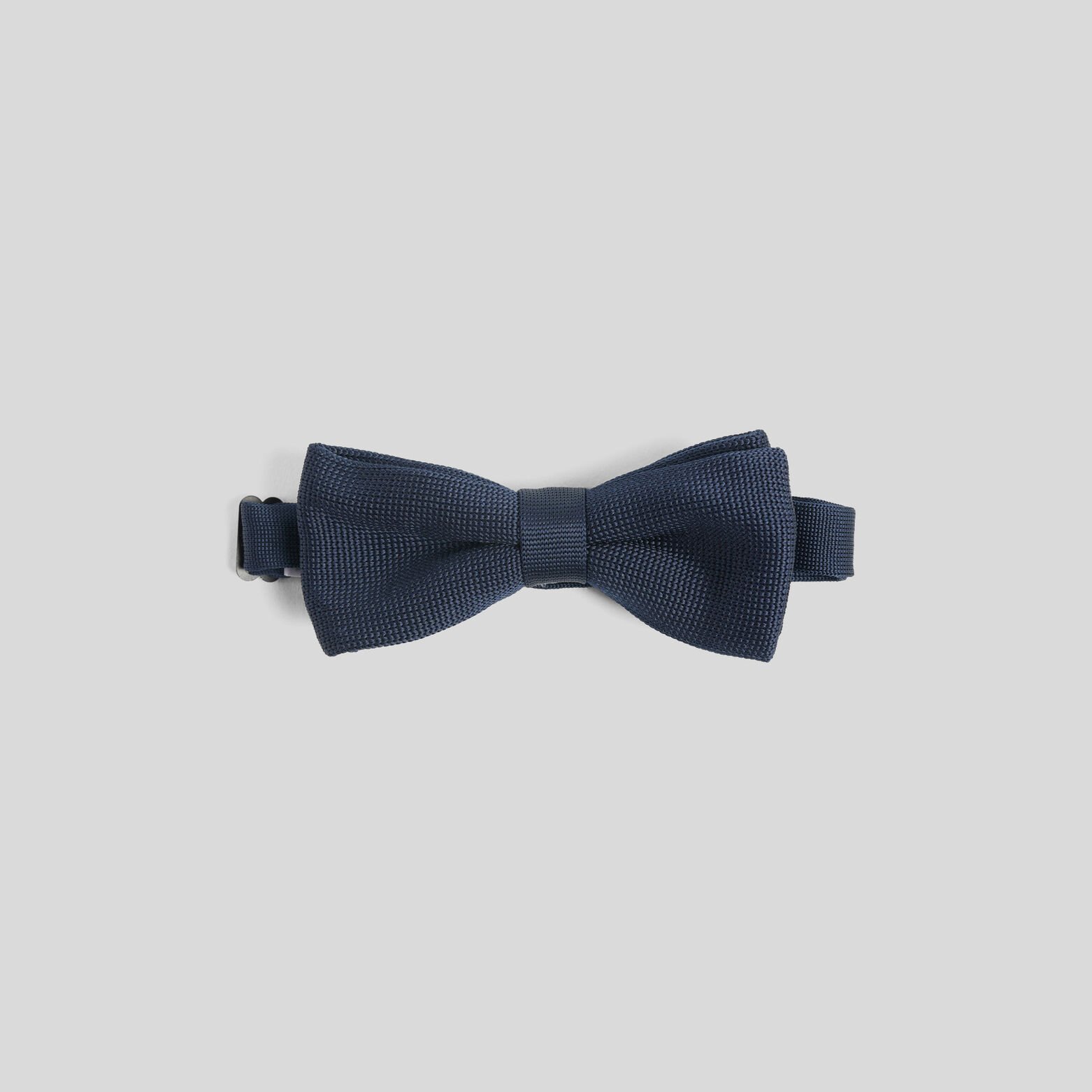 Nœud papillon en maille tricotée Bleu Marine