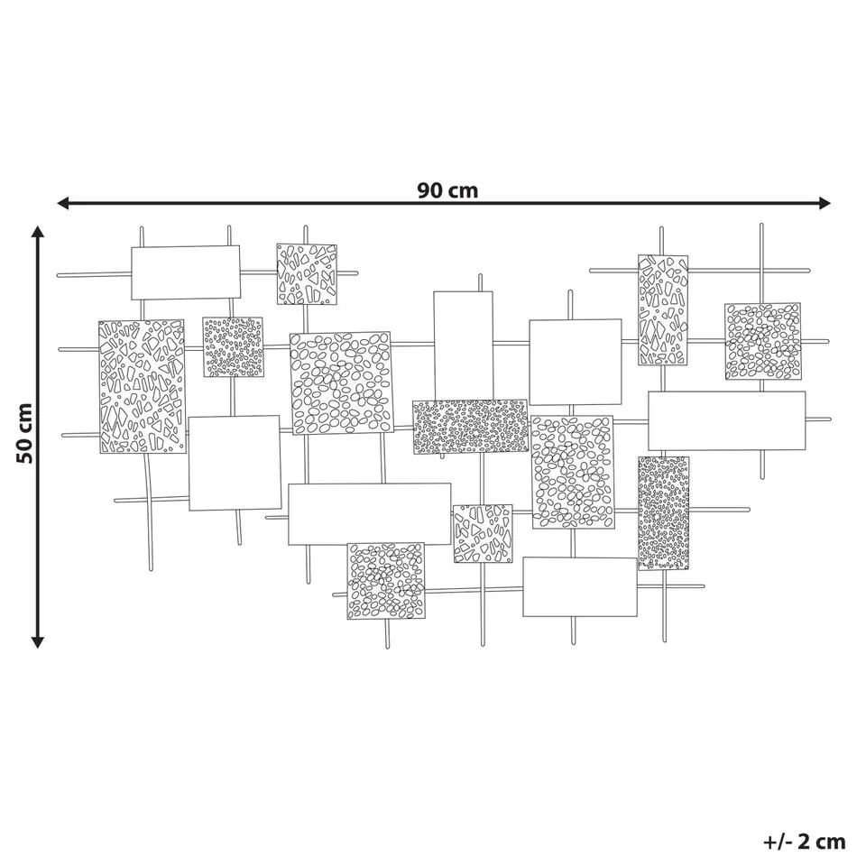 ASTATINE - Wanddecoratie - Goud - Metaal