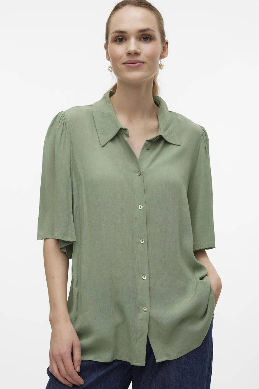 MAMALICIOUS zwangerschaps- en voedingsblouse MLMY groen