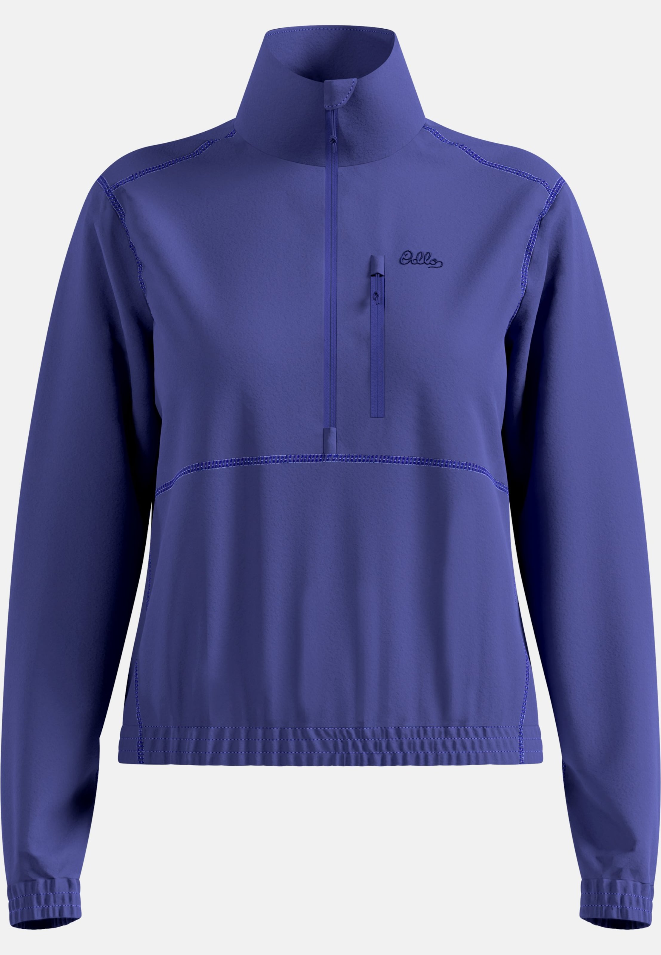Klassischer Essentials Multisport Mid Layer aus Fleece mit Halbreissverschluss in Skipper Blue