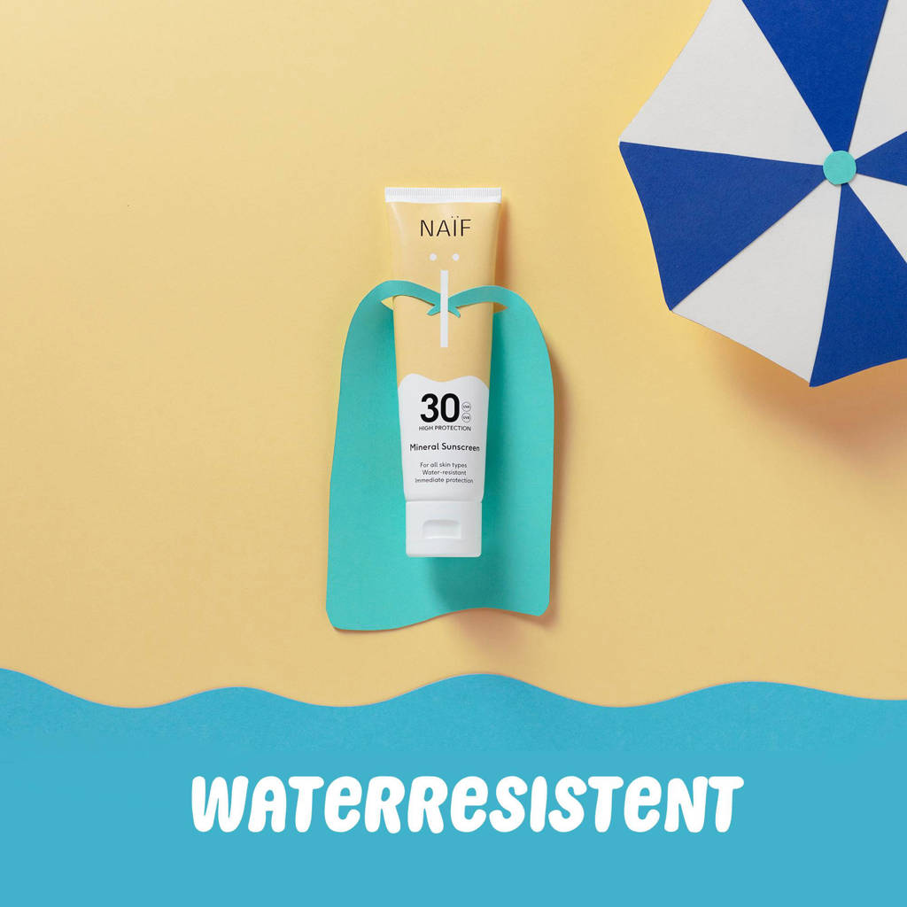 Erg tevredenminerale zonnebrandcrème factor 30 - 100 ml