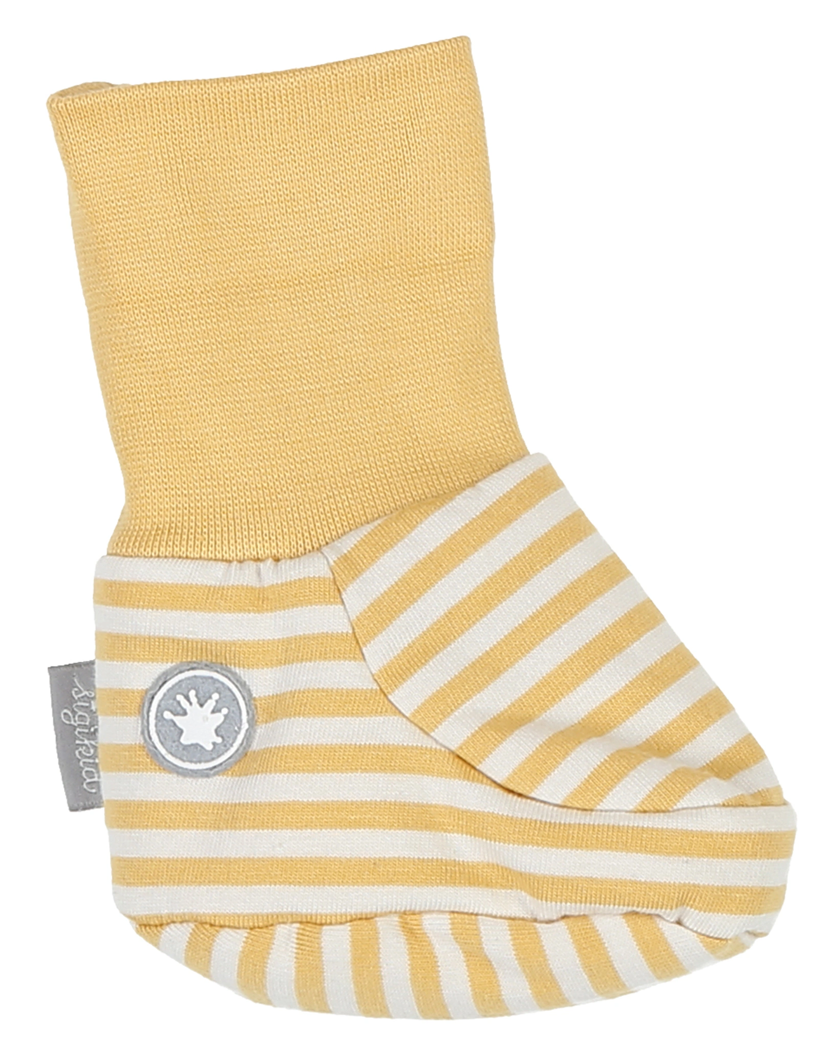 Babyschuhe BABY HASE gestreift in gelb
