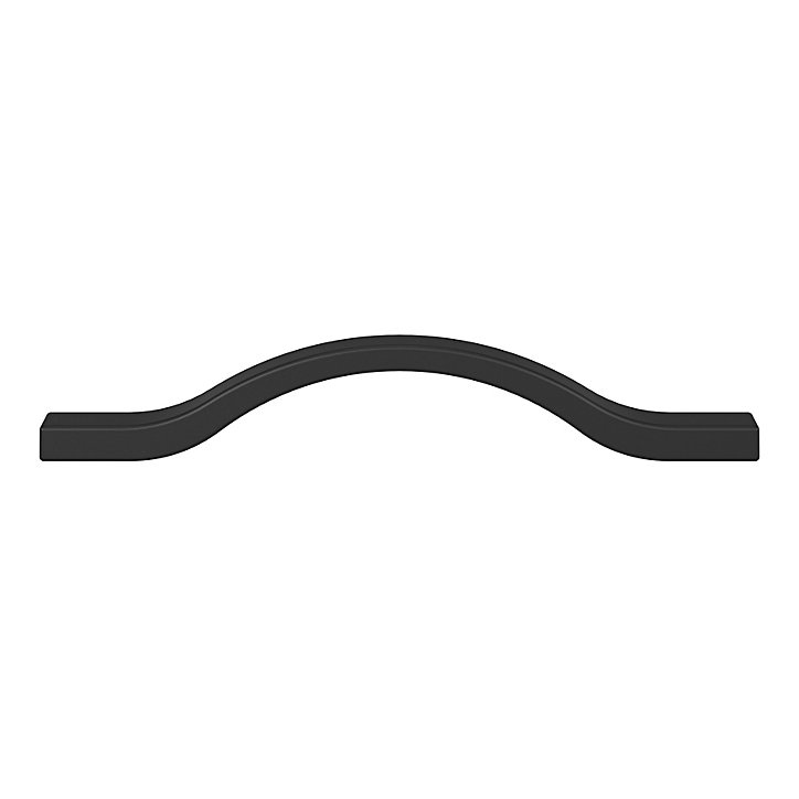 Poignée de meuble nœud GoodHome Prat aluminium mat noir l.162mm x l.10mm x H. 26mm entraxe 128mm