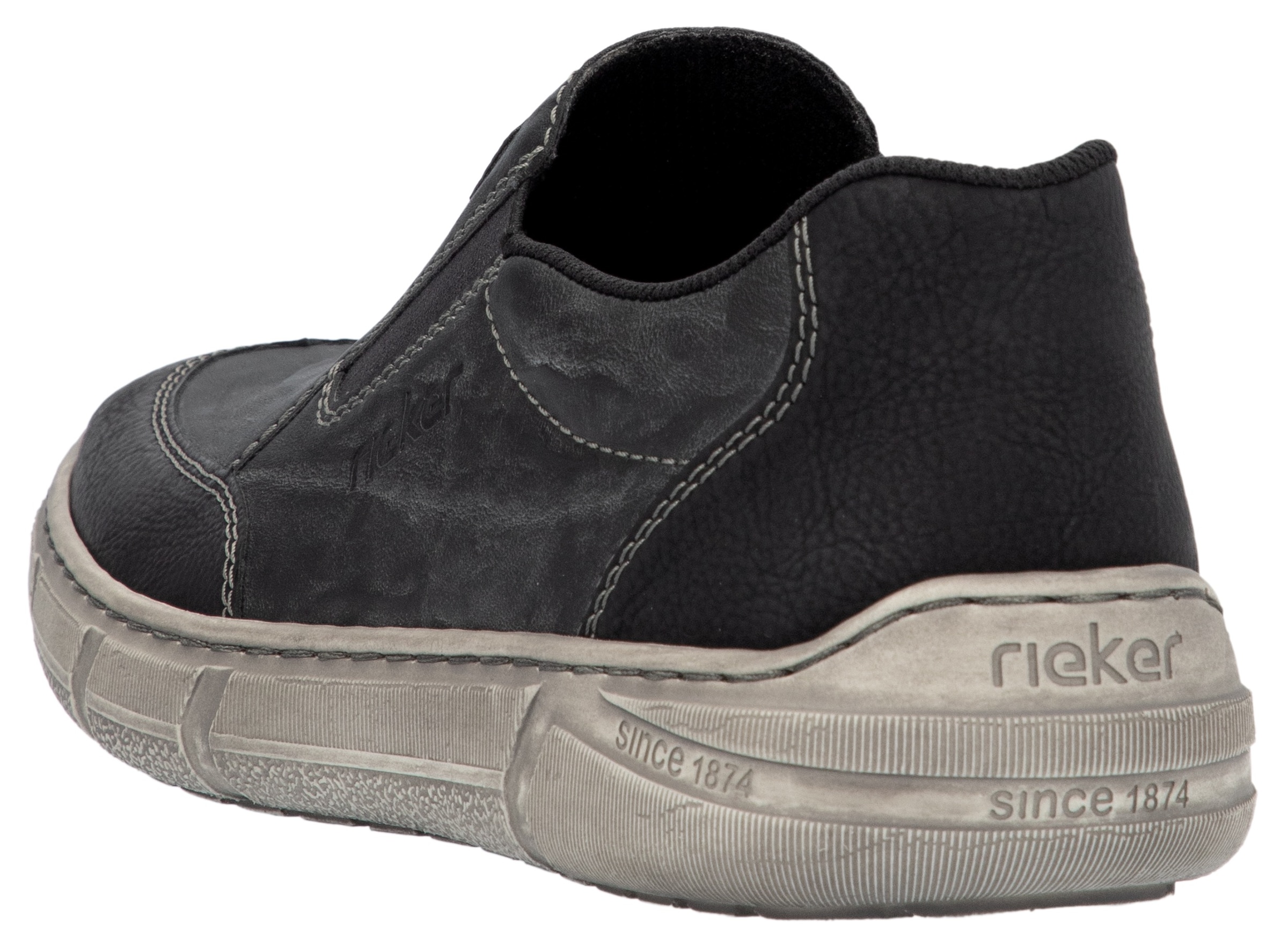 Rieker Slipper  , Slip-on Sneaker, Halbschuh, Schlupfschuh mit beidseitigem Gummizug