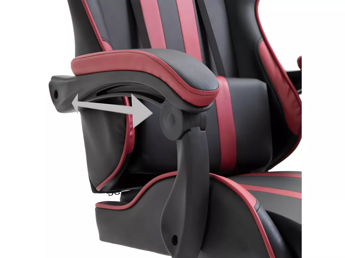Chaise de jeu Rouge bordeaux Similicuir