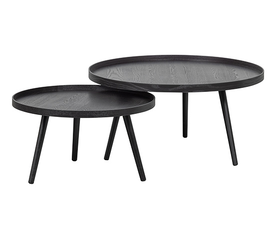 Woood Beistelltisch »Mesa XL«, Holz schwarz