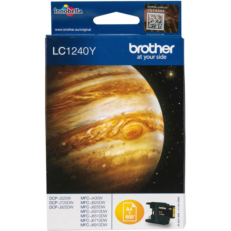 Cartouche Brother LC1240 couleurs séparées pour imprimante jet d'encre