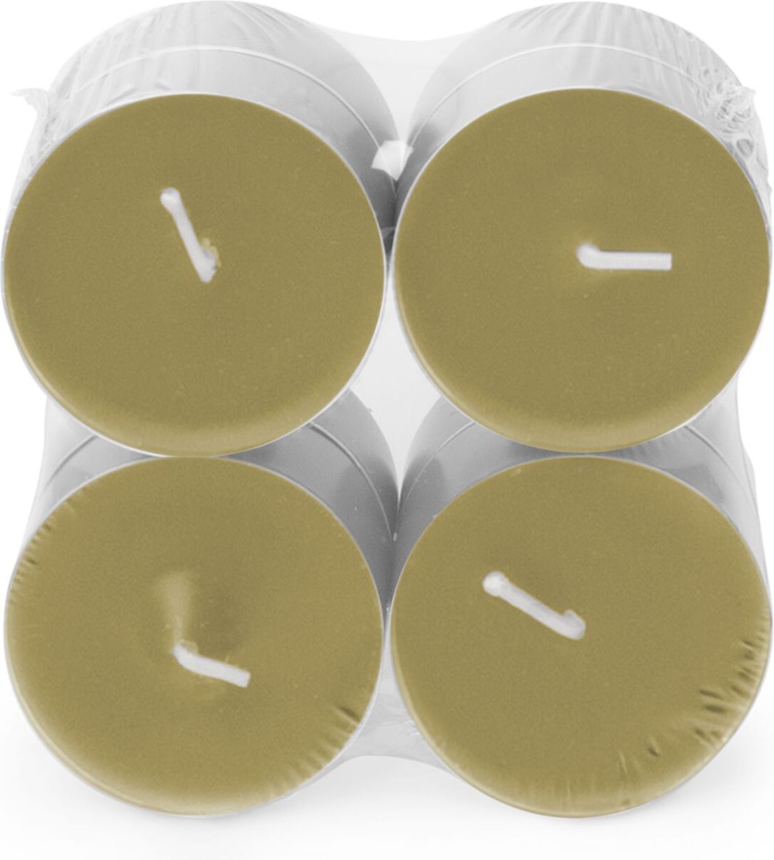Spaas geurkaars Essential collection Romantic Reflect groen 10 uur D 6 H 2,1 cm 8 stuks