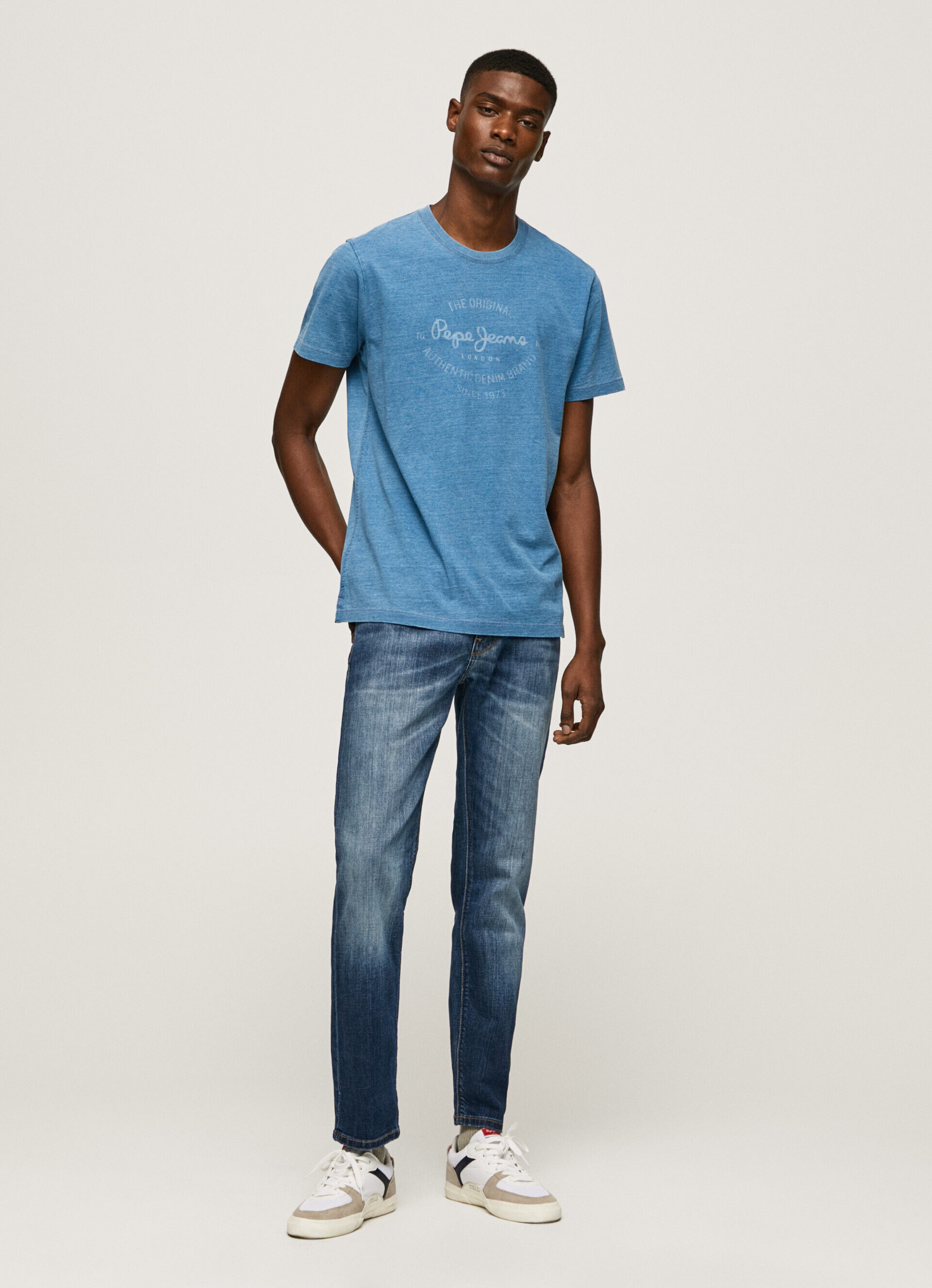 Calça jeans Hatch Fit Slim com cintura baixa - jeans