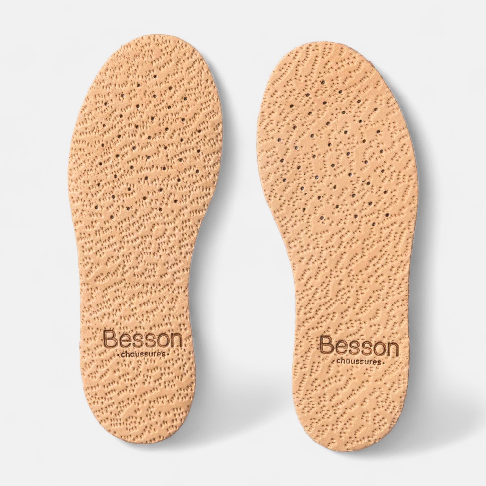 Semelles cuir charbon 22 24 sans coloris