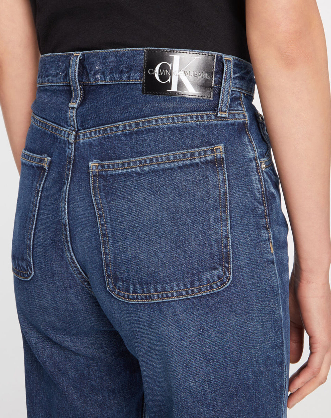 Calvin Klein Jeans Jean Mom Stone bleu