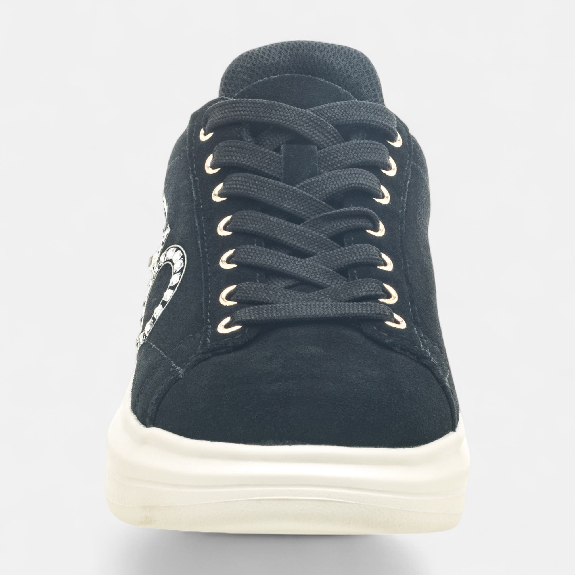 Sneakers Femme en cuir noir
