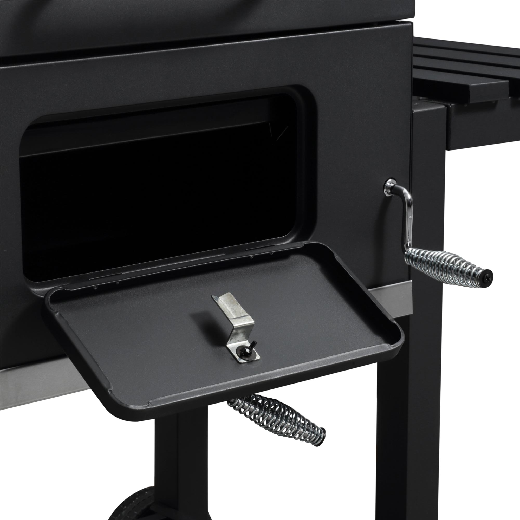 Strattore Holzkohlegrill / quadratischer BBQ XL Grillwagen aus Eisen