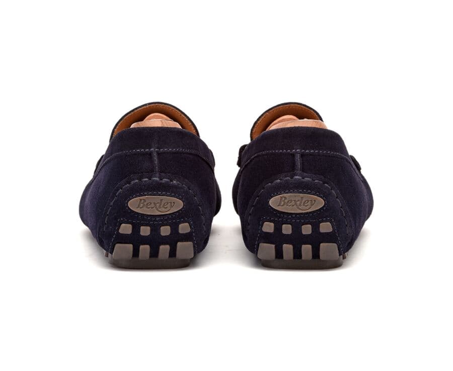 Mocassin été homme cuir Velours Marine - FERGUSON